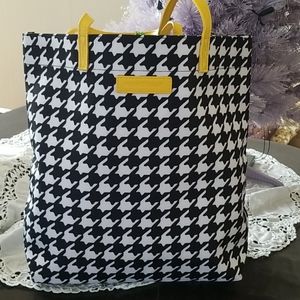 Vera Bradley Hello Yellow Midnight Houndstooth